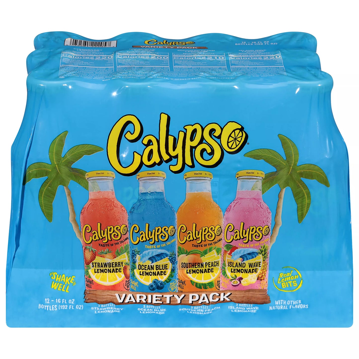 Calypso Lemonade, Assorted, Variety Pack, 12 x 16 fl. oz.