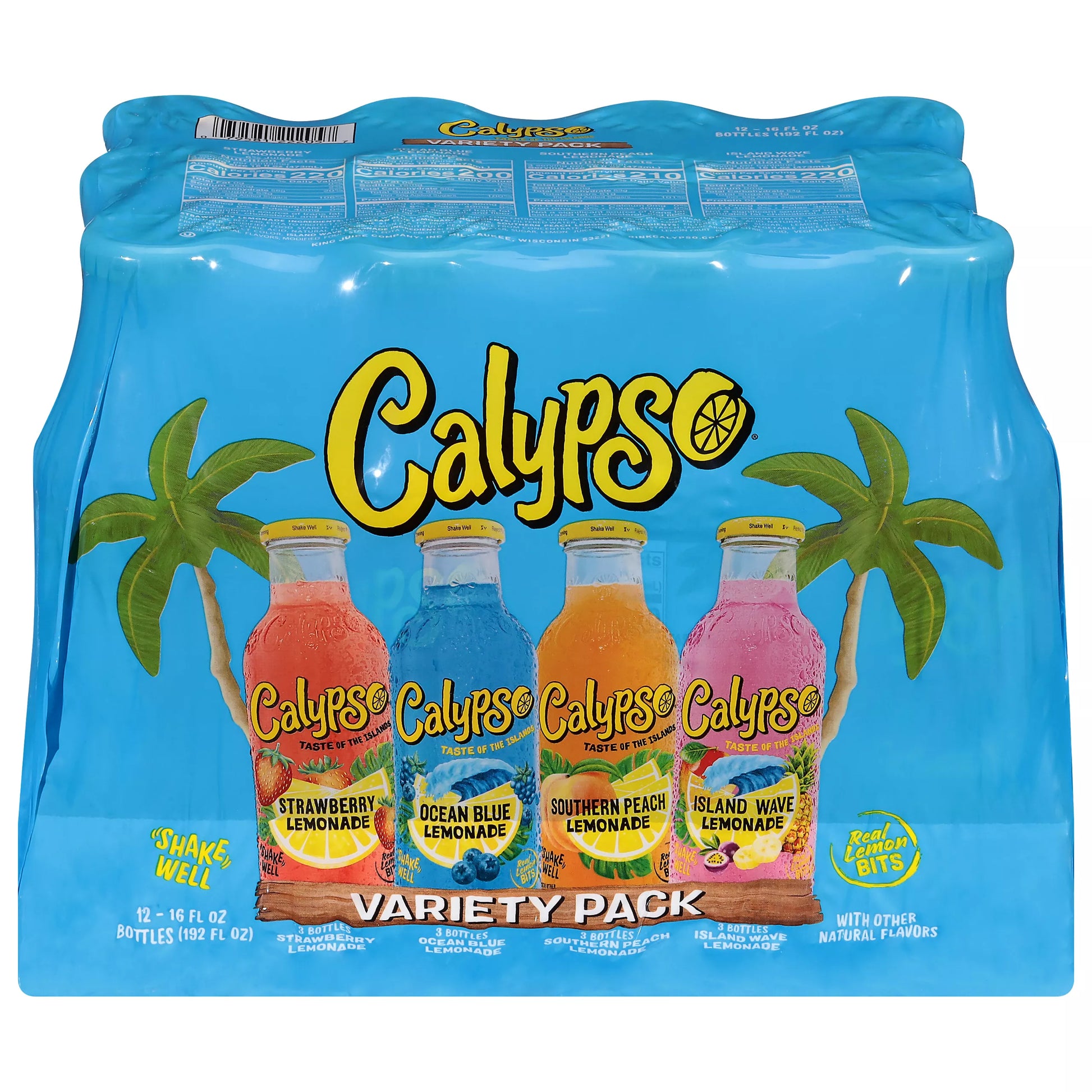 Calypso Lemonade, Assorted, Variety Pack, 12 x 16 fl. oz.