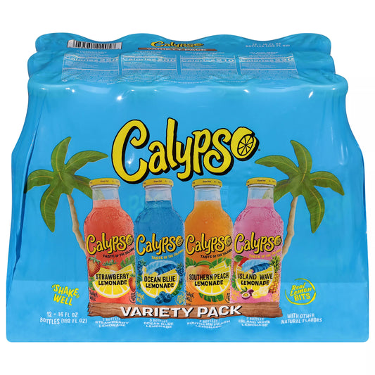 Calypso Lemonade, Assorted, Variety Pack, 12 x 16 fl. oz.