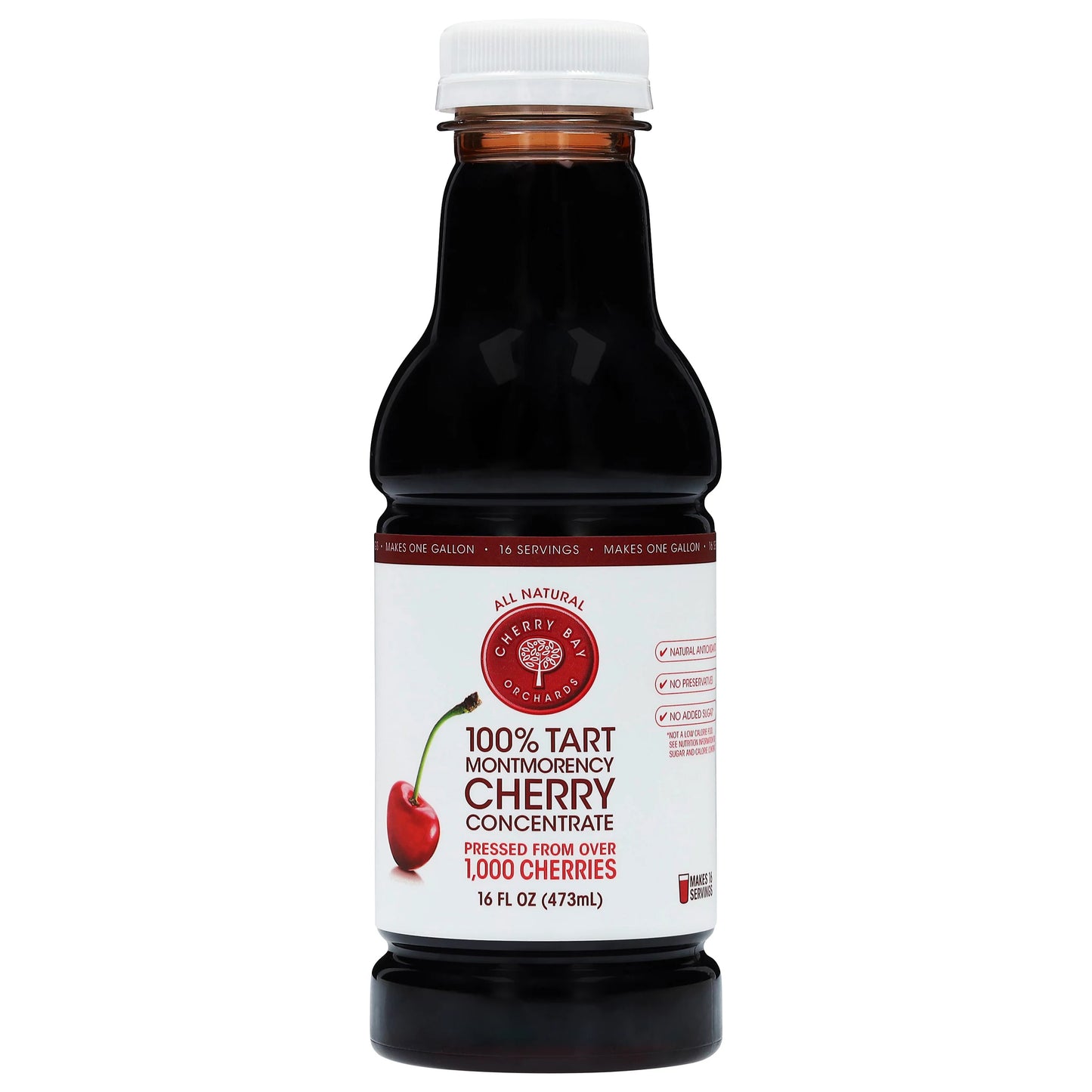 Cherry Bay Orchards 100% Tart Montmorency Cherry Concentrate, 16 fl. oz.