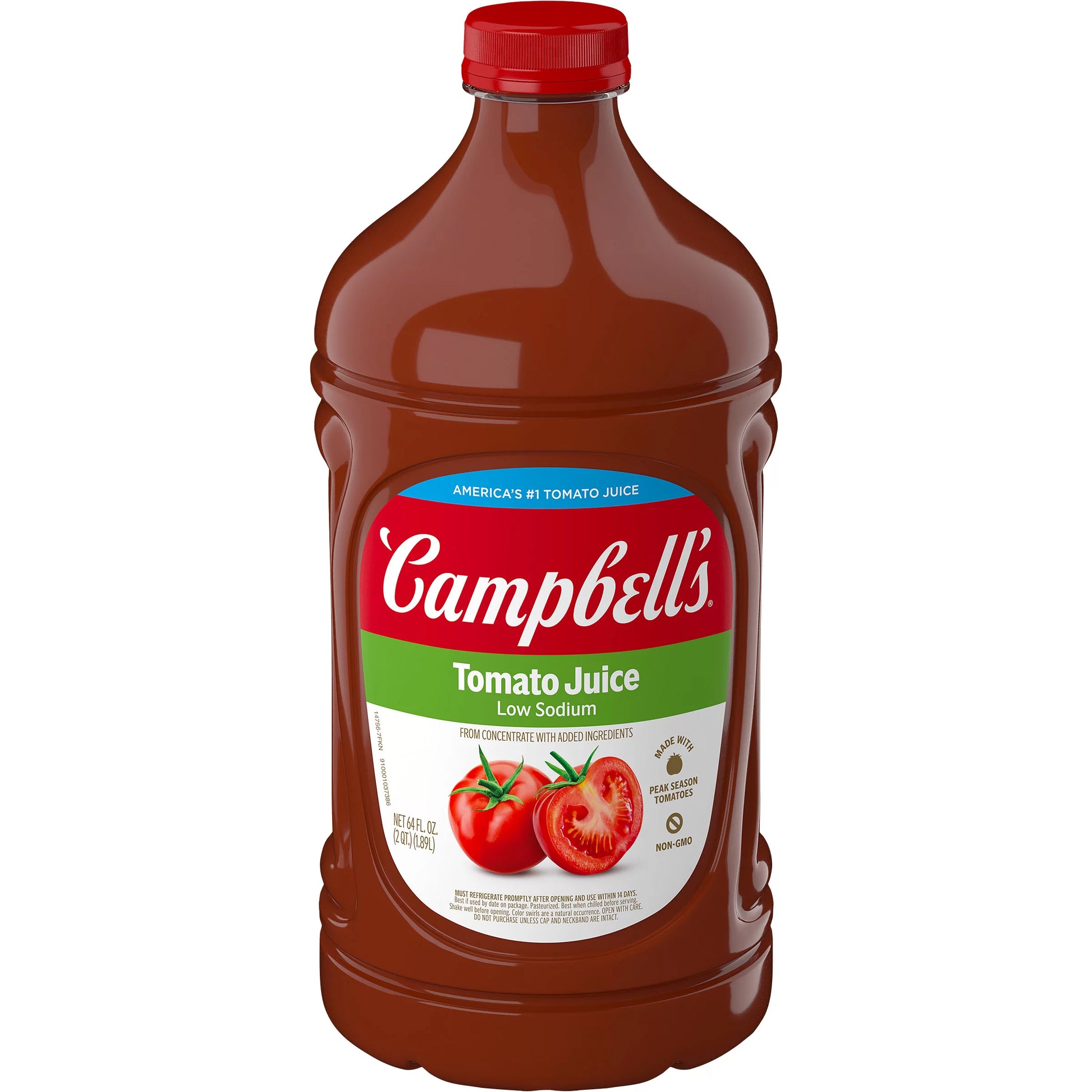 Campbell's Low Sodium 100% Tomato Juice, 64 fl. oz.