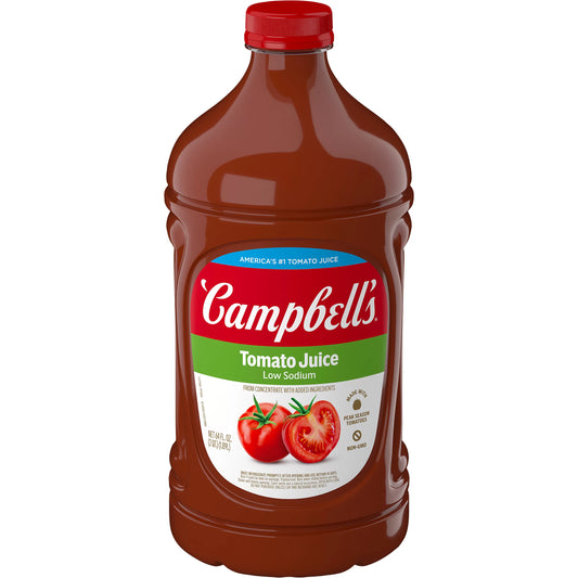 Campbell's Low Sodium 100% Tomato Juice, 64 fl. oz.
