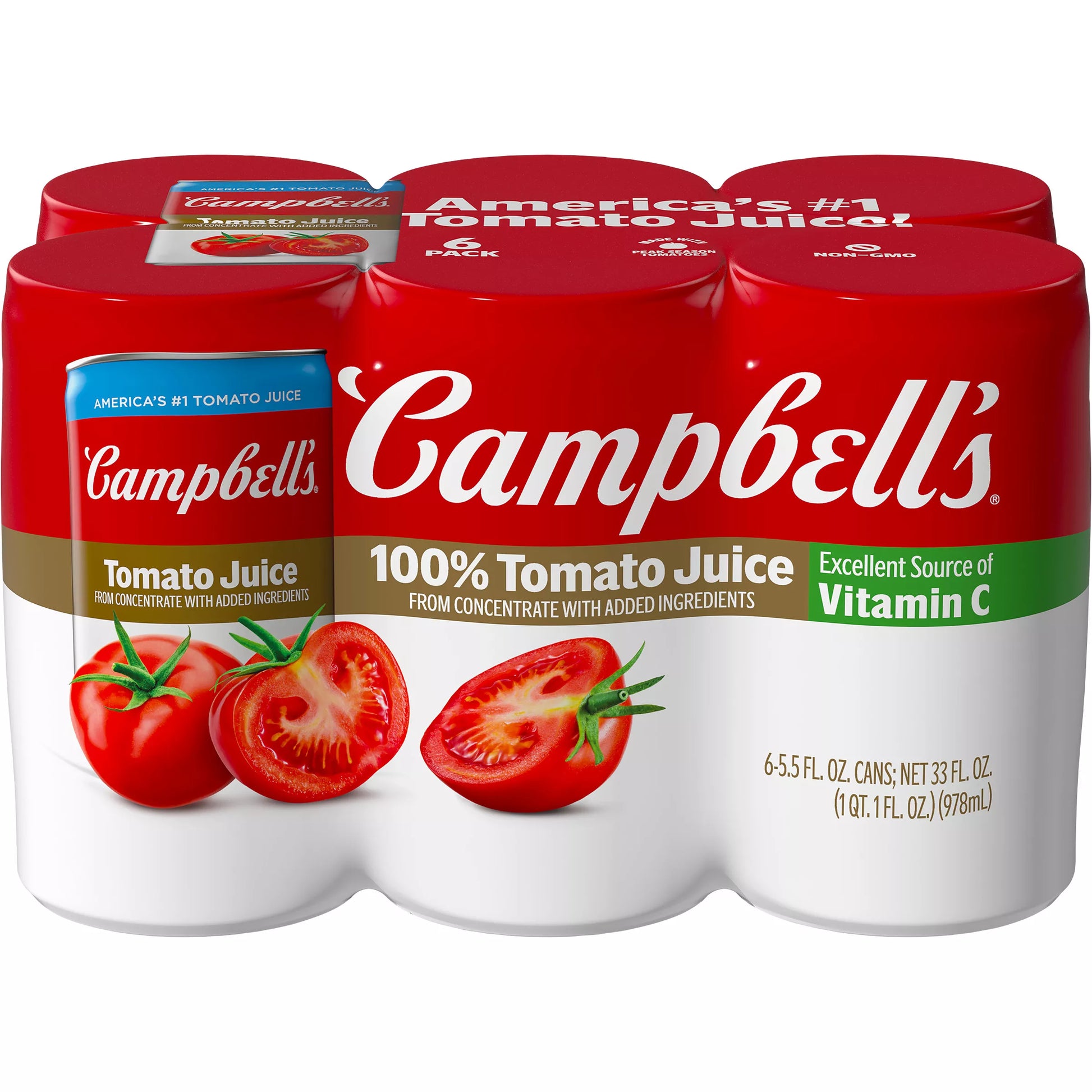 Campbell's 100% Tomato Juice, 33 fl. oz.