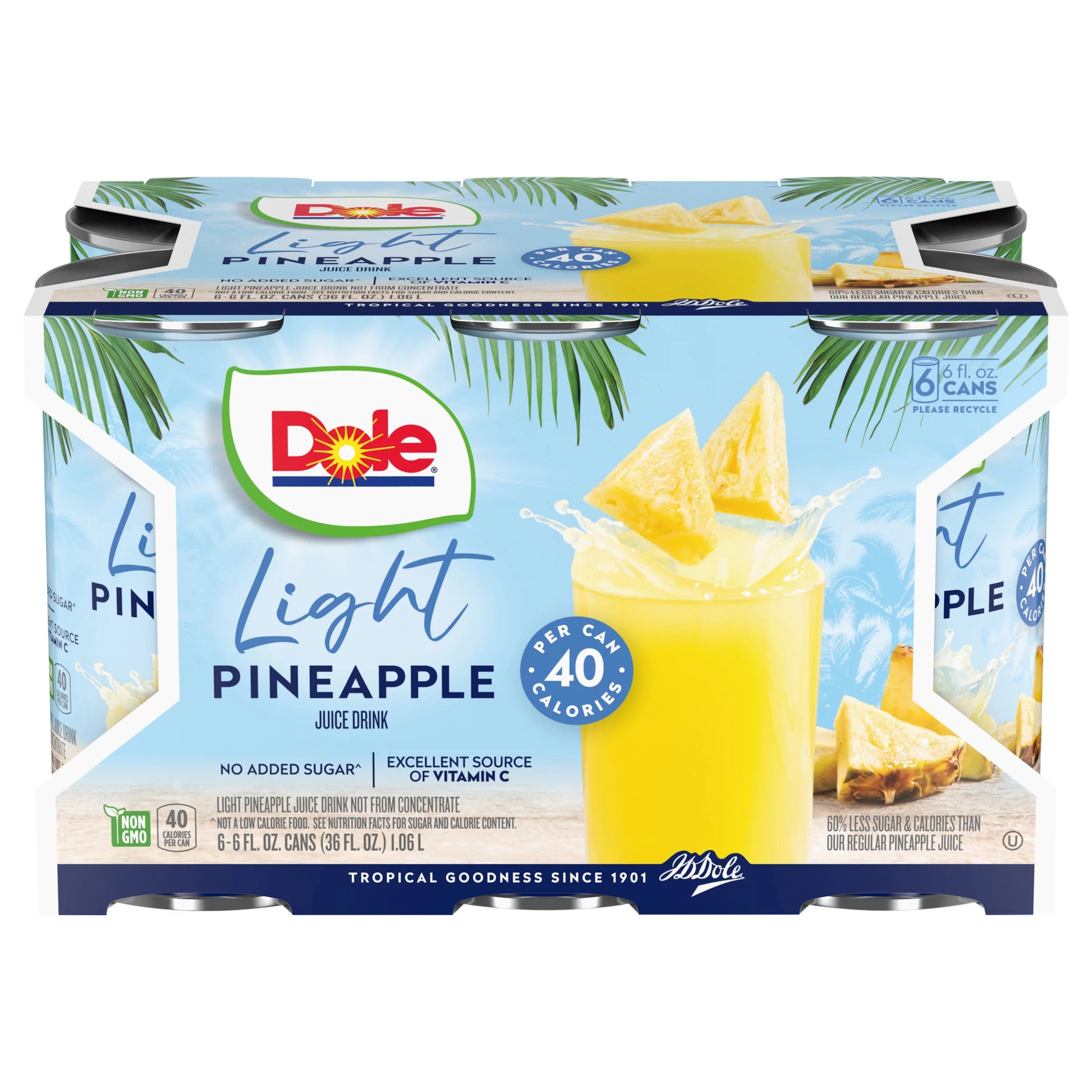 Dole Pineapple Light Juice Drink, 36 fl. oz.