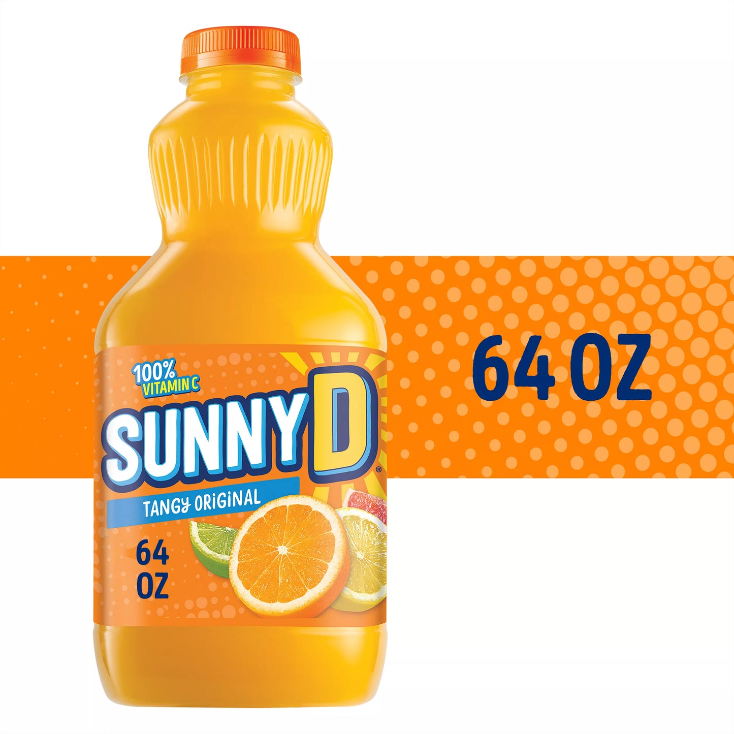 SunnyD Tangy Original Orange Juice Drink Half Gallon Bottle 64 fl. oz.
