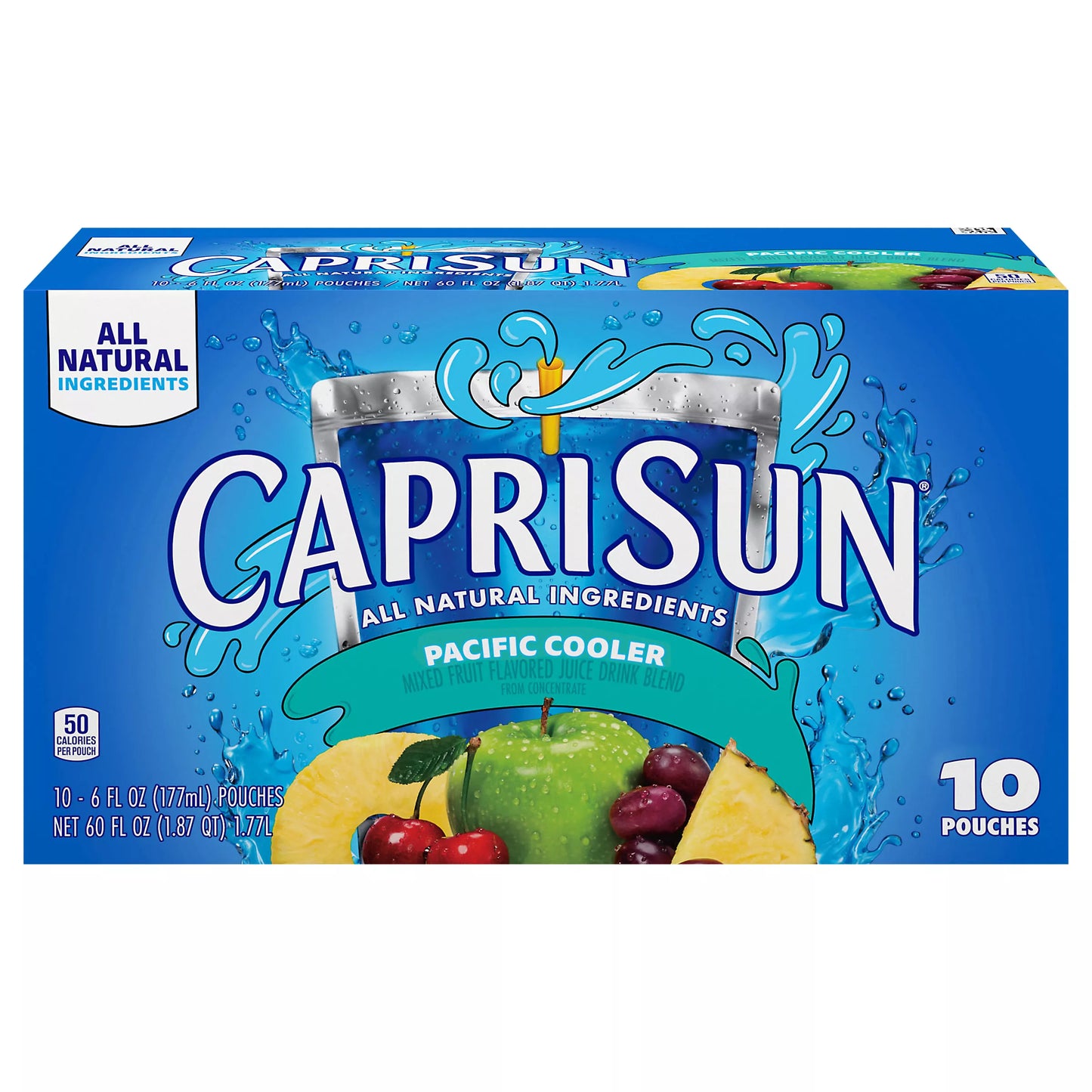 Capri Sun Pacific Cooler Juice Drink Blend, 60 fl. oz. Capri Sun beverage package