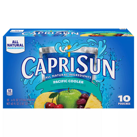 Capri Sun Pacific Cooler Juice Drink Blend, 60 fl. oz. Capri Sun beverage package