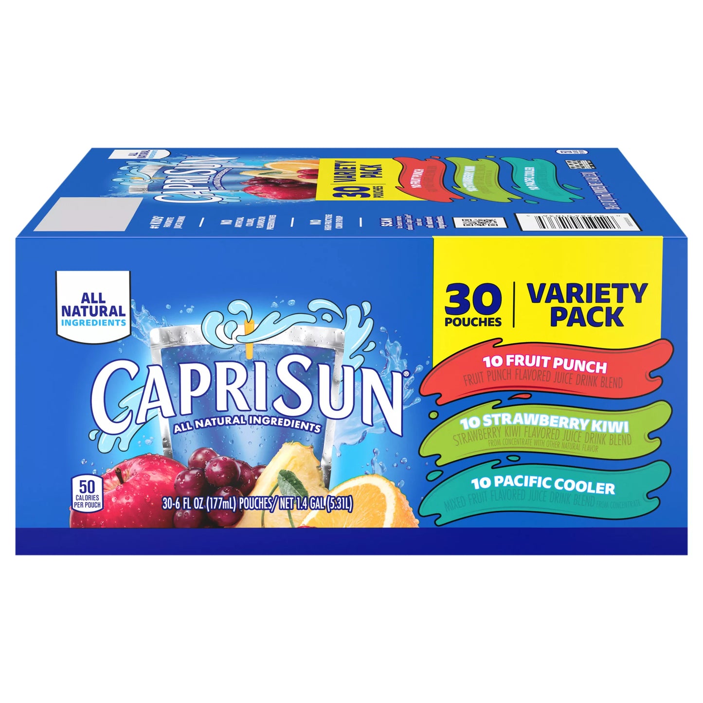Capri Sun Assorted Juice Drink Blend Variety Pack, 180 fl. oz. Capri Sun beverage package