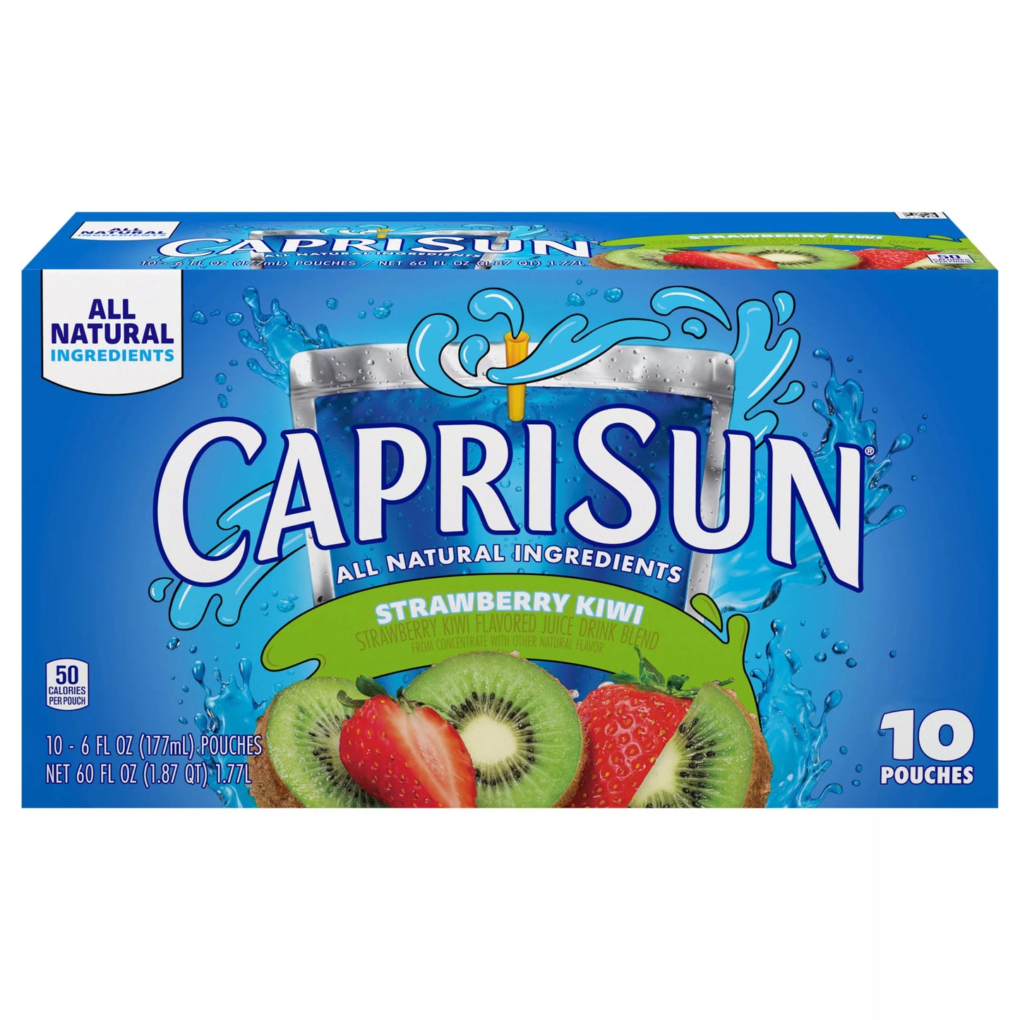 Capri Sun Strawberry Kiwi Juice Drink Blend, 60 fl. oz. Capri Sun beverage package