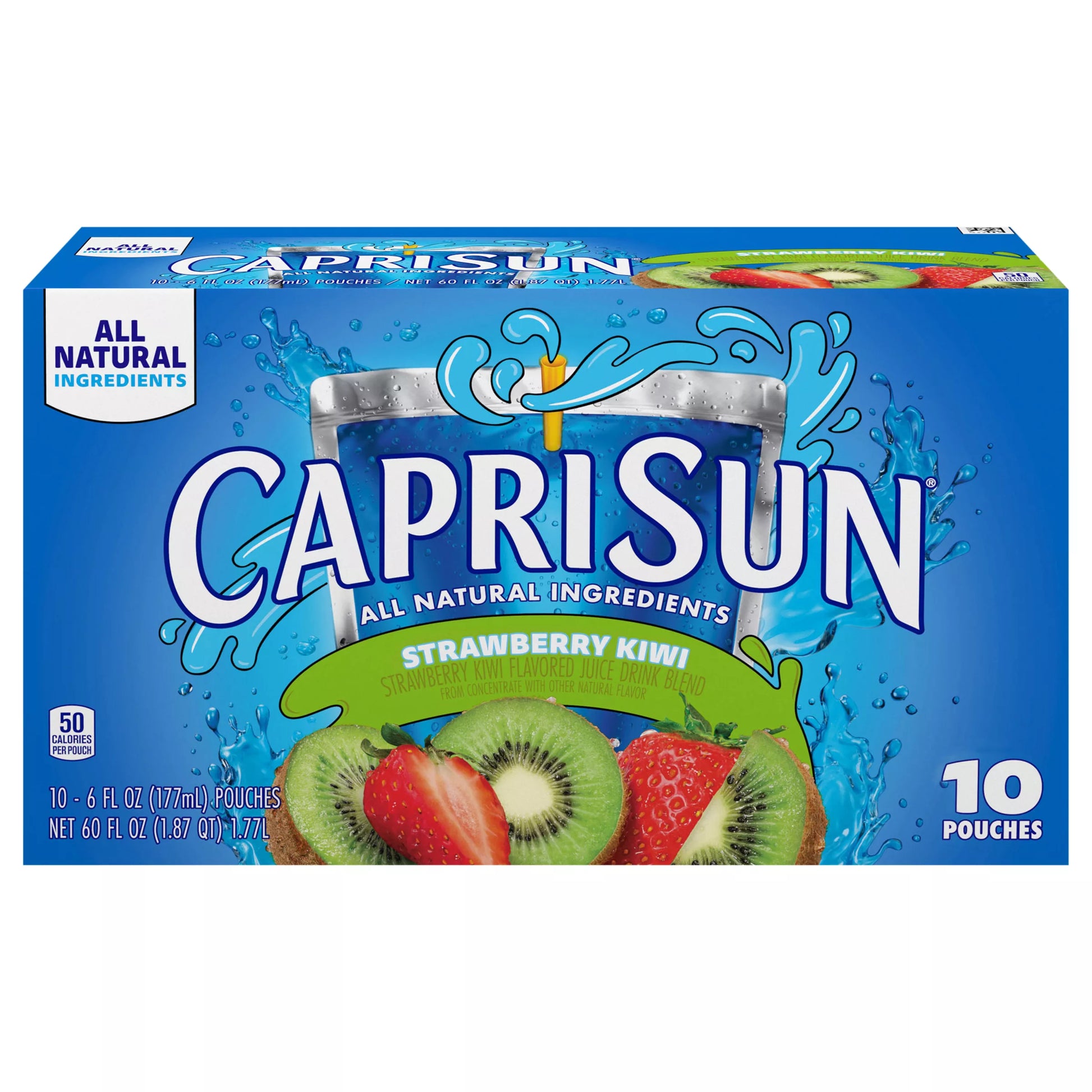 Capri Sun Strawberry Kiwi Juice Drink Blend, 60 fl. oz. Capri Sun beverage package