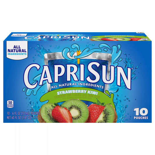 Capri Sun Strawberry Kiwi Juice Drink Blend, 60 fl. oz. Capri Sun beverage package