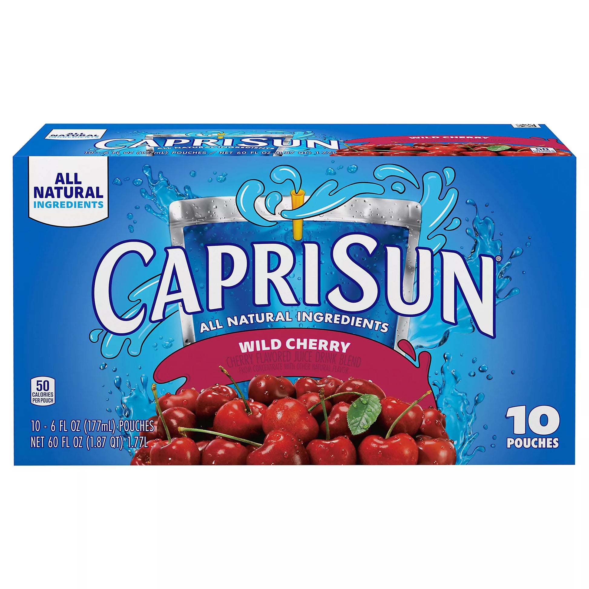 Capri Sun Wild Cherry Juice Drink Blend, 60 fl. oz. Capri Sun beverage package