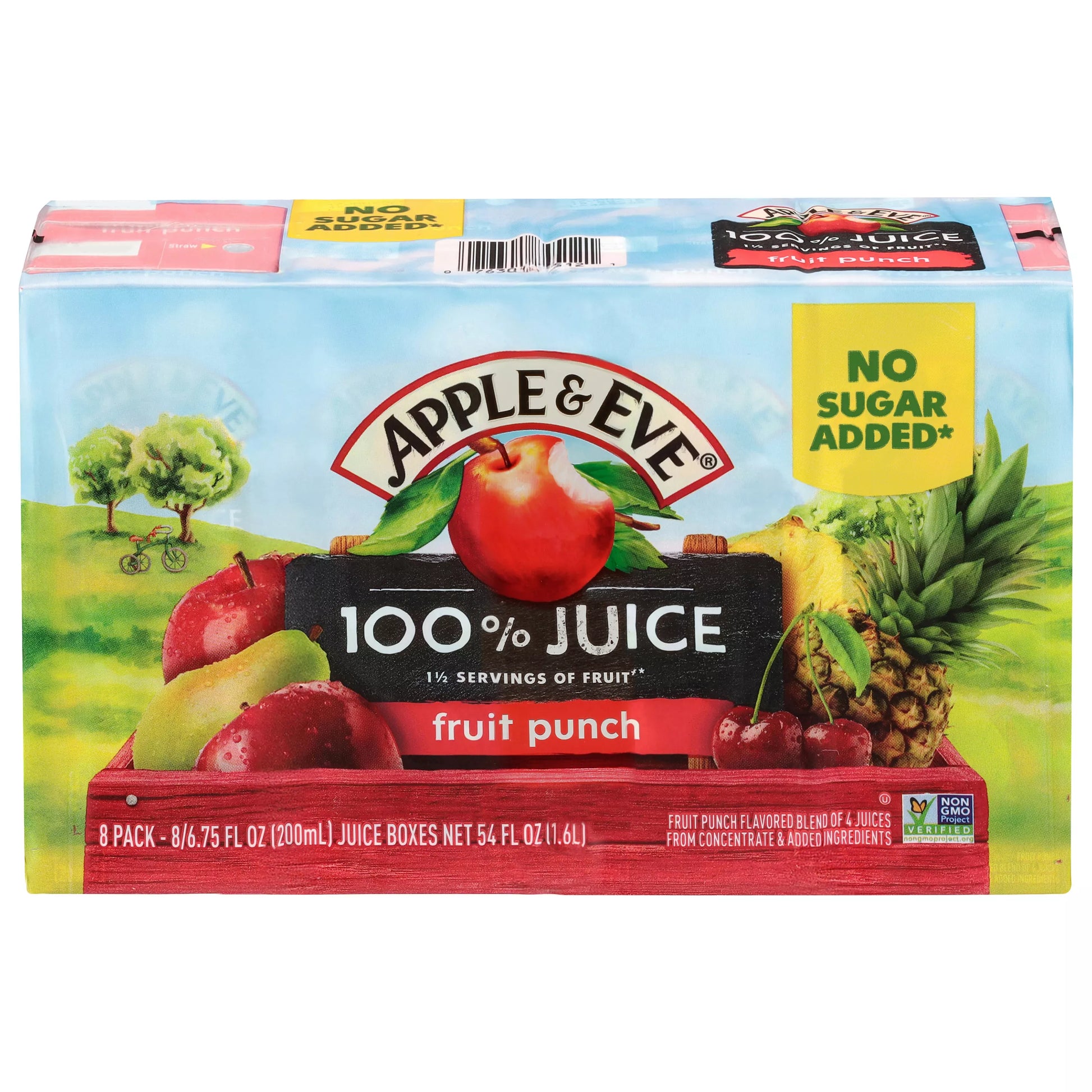 Apple & Eve No Sugar Added Fruit Punch Juice, 54 fl. oz. package