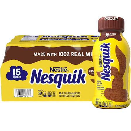 Nesquik Chocolate Milk Beverage, 8 fl. oz., 15 pk., 120 fl. oz. total product package