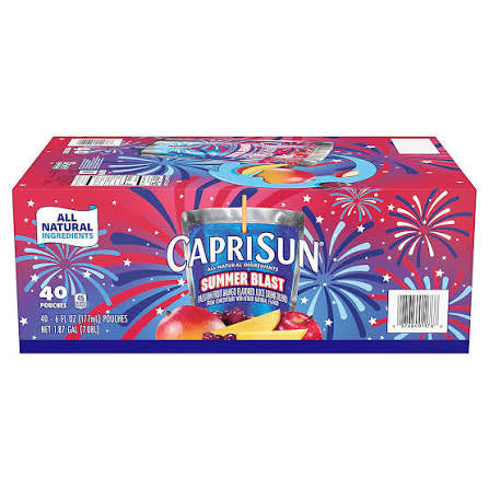 Capri Sun Summer Blast Passionfruit Mango Juice Drink Blend, 6 fl. oz., 40 pk., 240 fl. oz. total product package