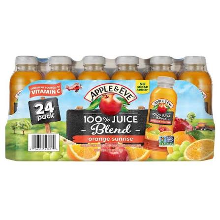 Apple & Eve 100% Juice Orange Sunrise Blend, 10 fl. oz., 24 pk.