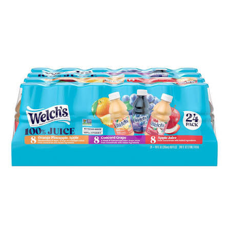 Welch's 100% Juice Variety Pack, 10 fl. oz., 24 pk.