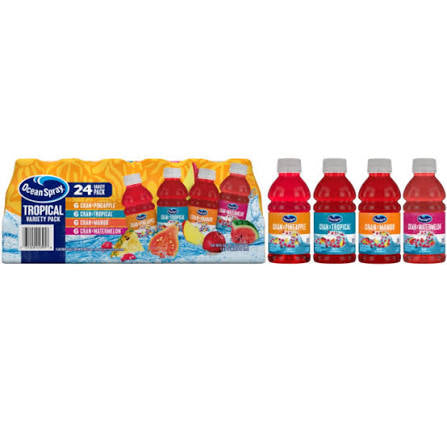 Ocean Spray Tropical Juice Variety Pack, 10 fl. oz., 24 pk.