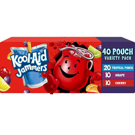 Kool-Aid Jammers Juice Pouches Variety Pack, 6 fl. oz., 40 pk.