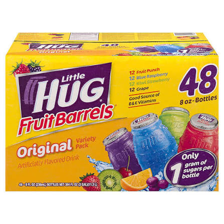 Little Hug Fruit Barrels, 8 fl. oz., 48 pk.