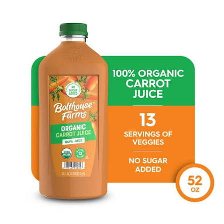 Bolthouse Farms Organic Carrot Juice, 52 fl. oz.