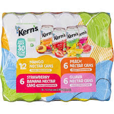Kern's Nectar Variety Pack, 11.5 fl. oz., 30-Count