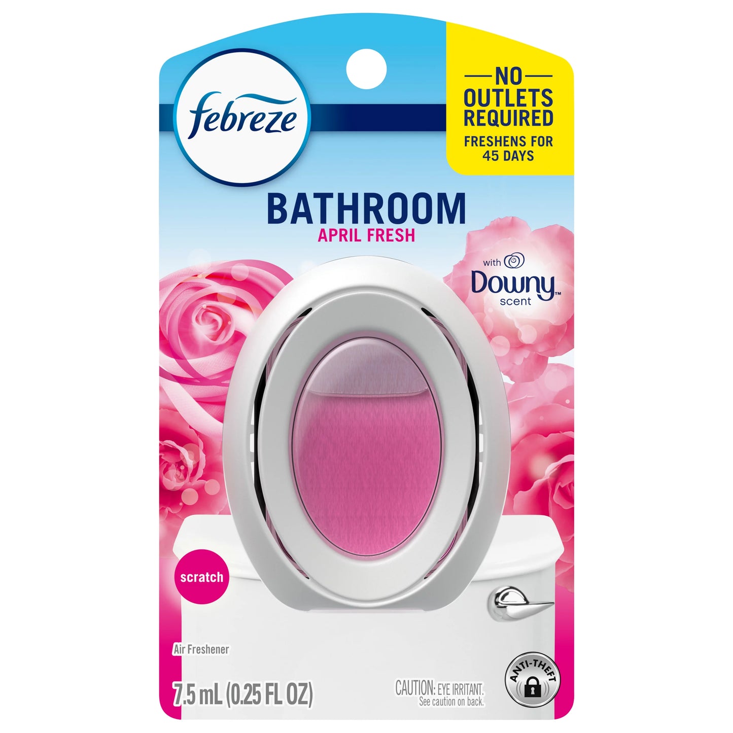 Febreze Bathroom April Fresh with Downy Scent Air Freshener 0.25 fl. oz.
