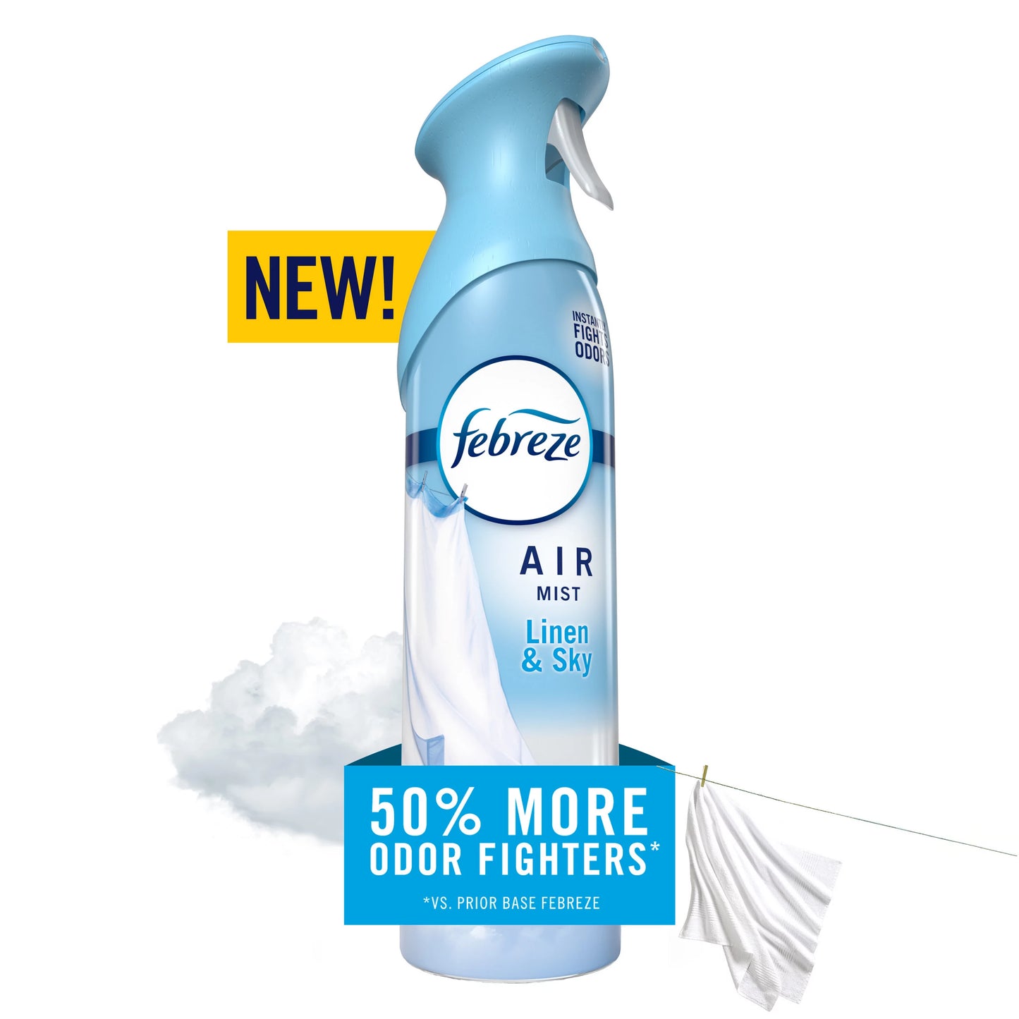 Febreze Air Freshener Spray, Linen & Sky Scent 8.1 ounce