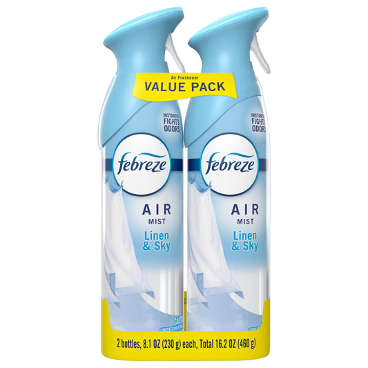 Febreze Air Mist Linen & Sky Air Freshener Value Pack 16.2 ounce