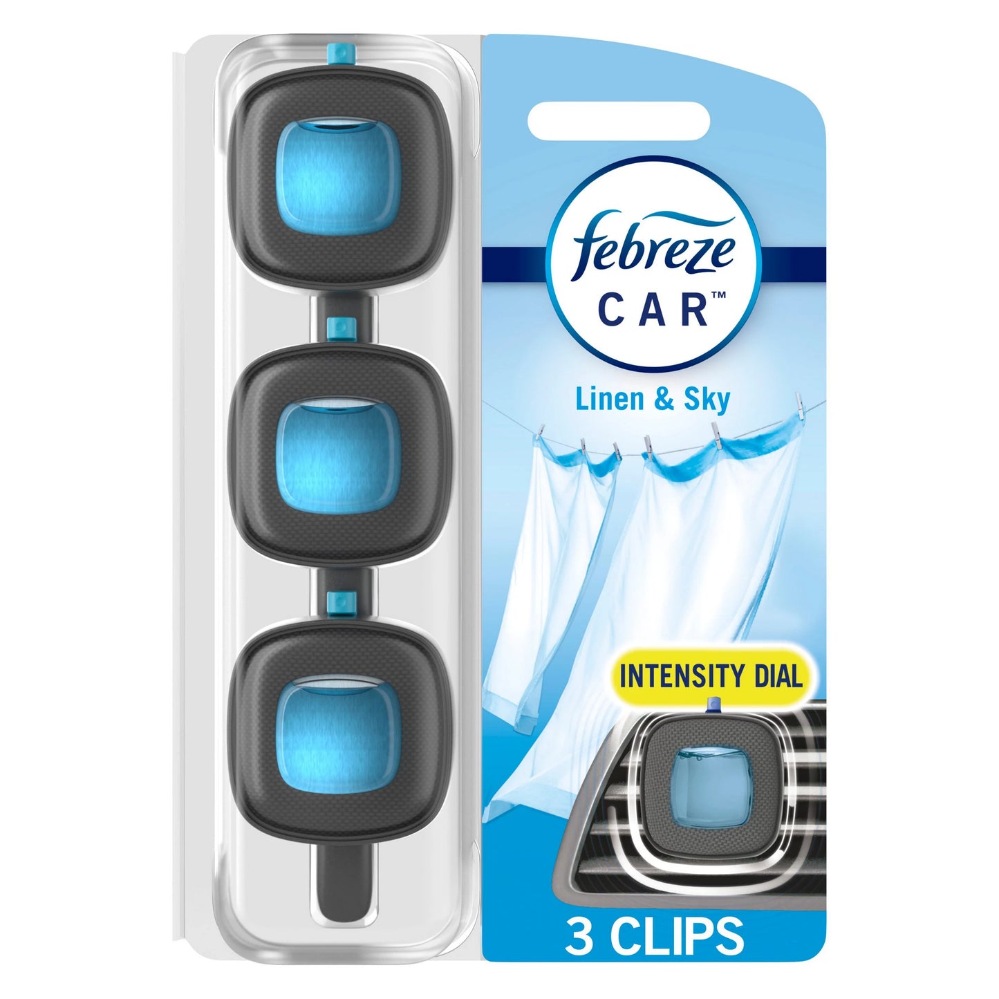 Febreze Car Air Freshener Odor-Fighting Automotive Vent Clip 0.2 fl. oz.