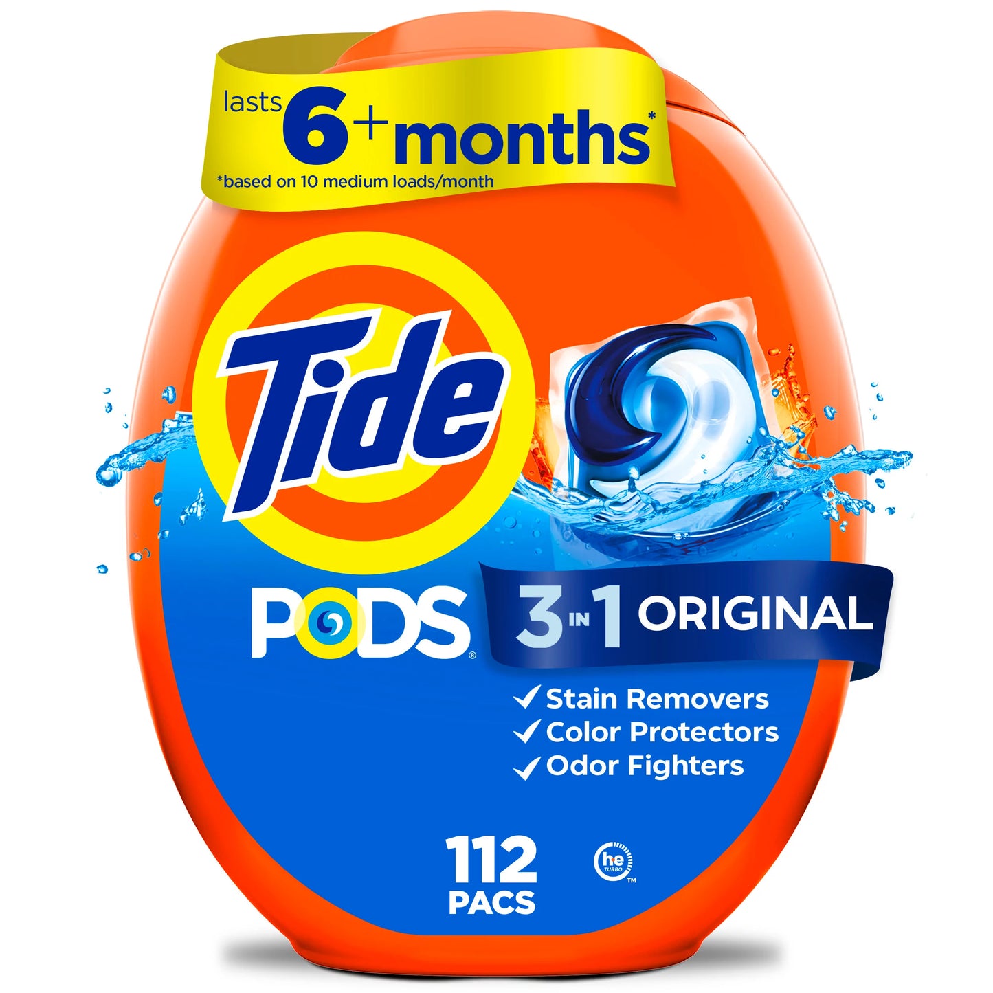 Tide Fabric care PODS Laundry Detergent Original Scent 112 ct.