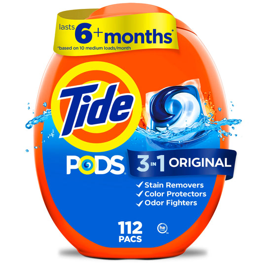 Tide Fabric care PODS Laundry Detergent Original Scent 112 ct.