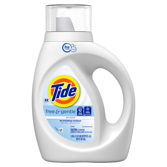 Tide Free & Gentle Liquid Laundry Detergent 42 fl. oz.