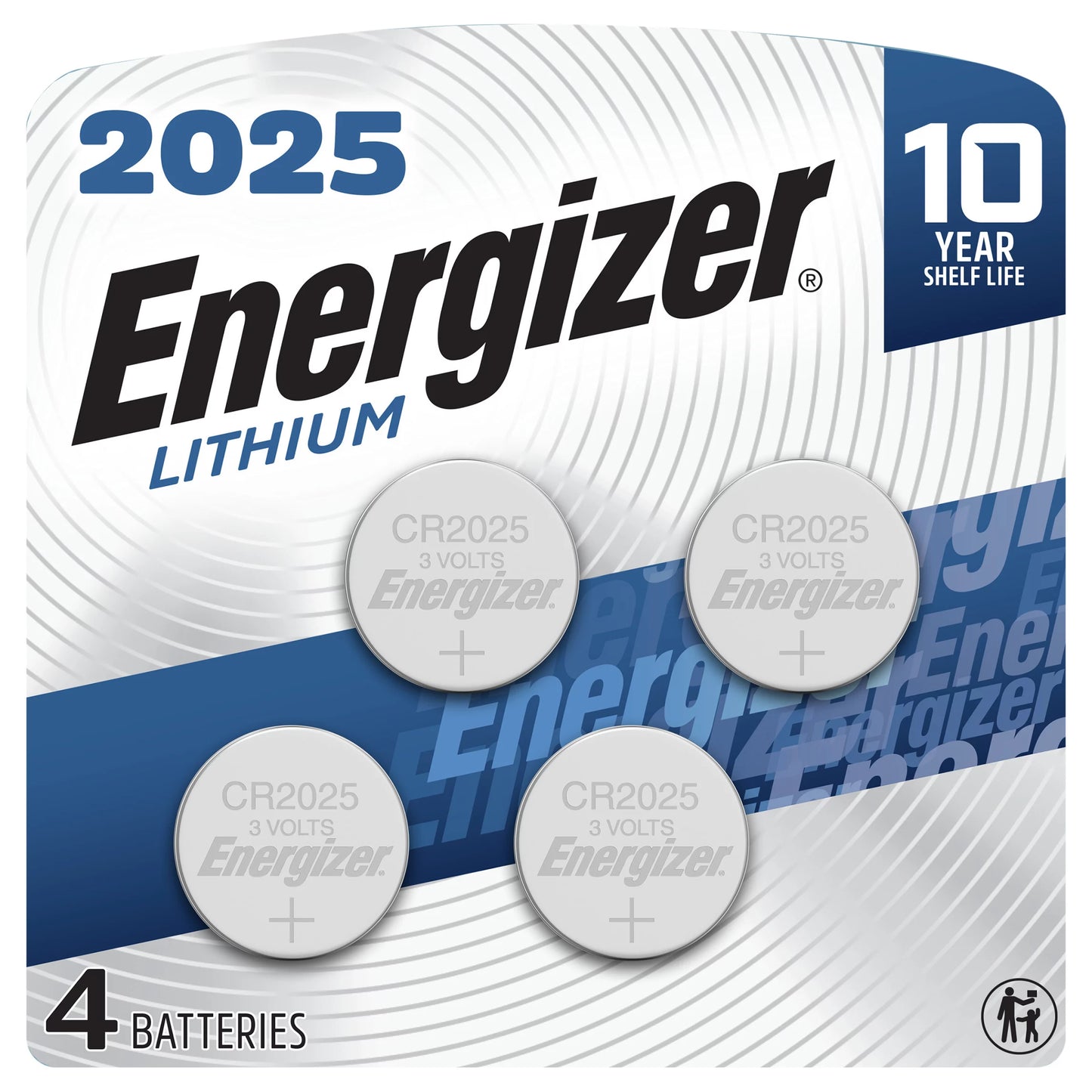 Energizer Batteries, Lithium, CR2025, 4 Pack 4 each
