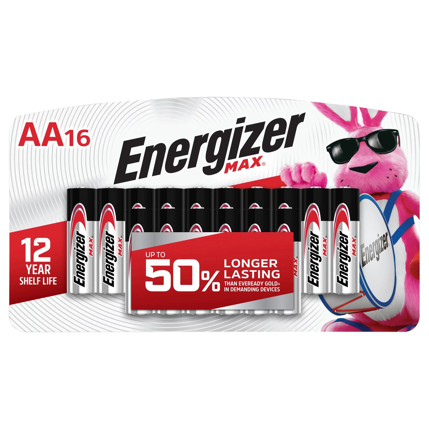 Energizer Max AA16 Batteries 16 each