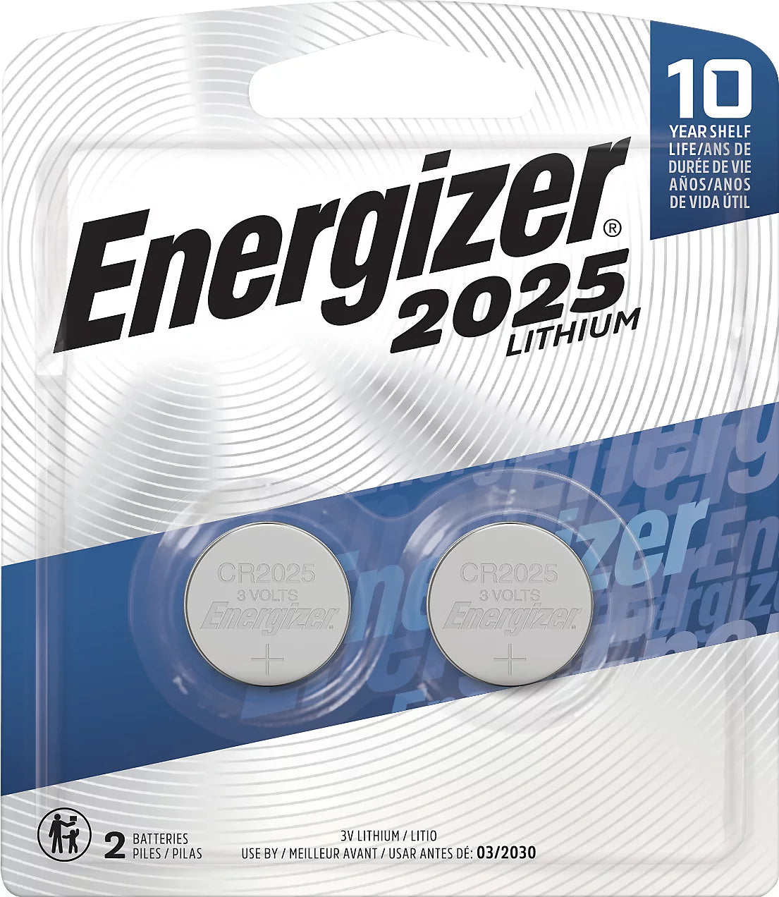 Energizer Batteries, Lithium, 2025, 3V 2 each