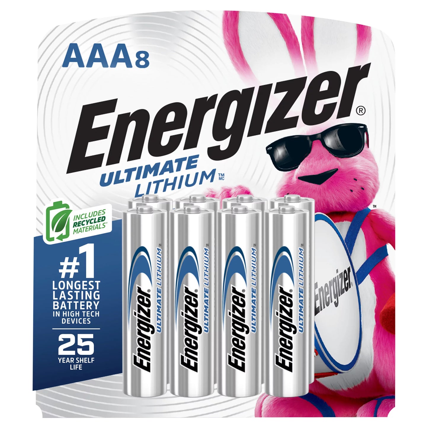 Energizer Ultimate Lithium Batteries, Lithium, AAA, 8 Pack 8 each