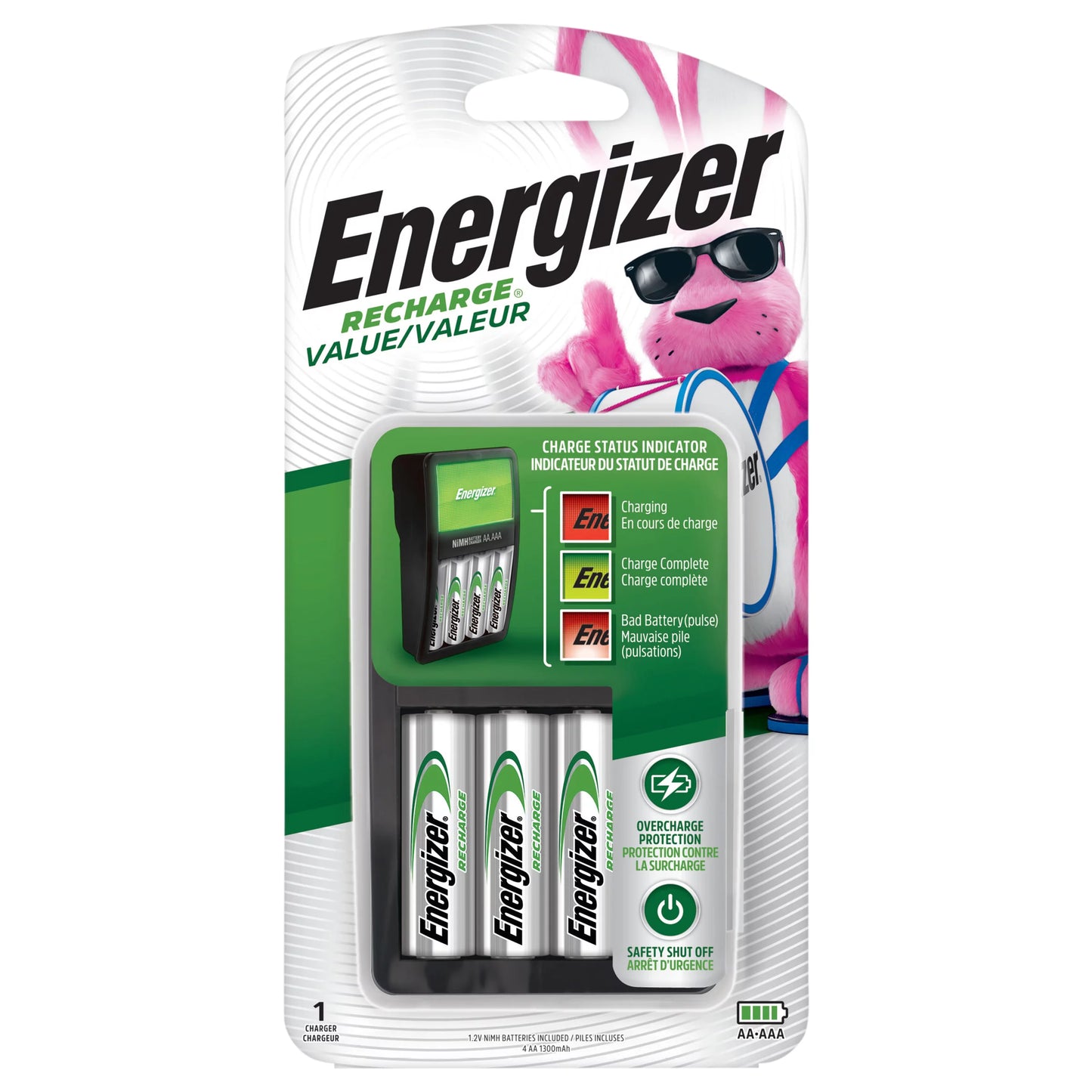 Energizer Recharge AA-AAA Charger Value 1 each