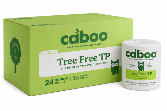 Caboo Bamboo Bath Tissue, 2-Ply, 400 Sheets, 24 Rolls