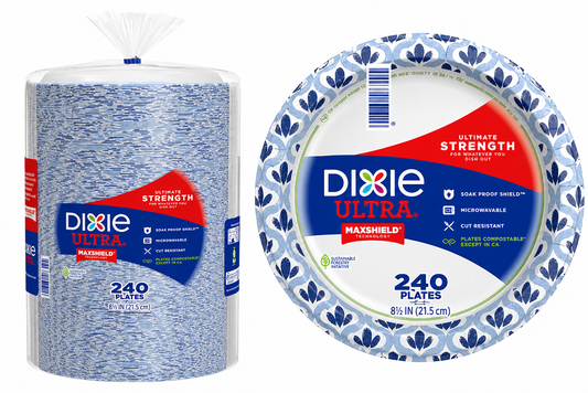 Dixie Ultra 8-1/2" Paper Plate, 240-count