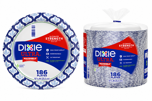 Dixie Ultra 10-1/16" Paper Plate, 186-count