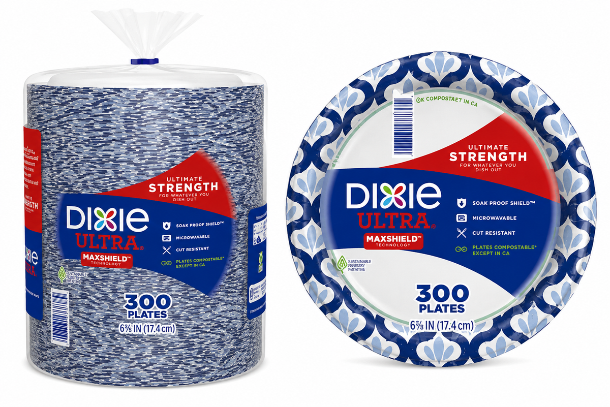 Dixie Ultra 6-7/8" Paper Plate, 300-count