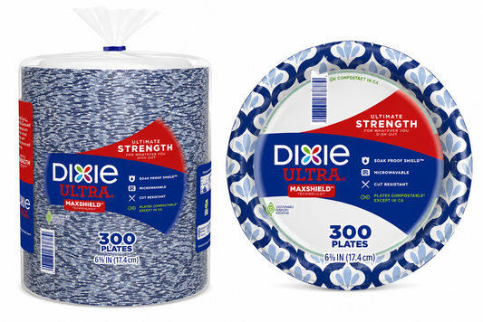Dixie Ultra 6-7/8" Paper Plate, 300-count