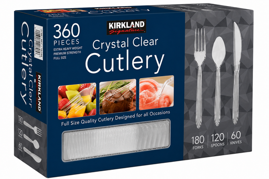 Kirkland Signature Cutlery, Clear, 360-count