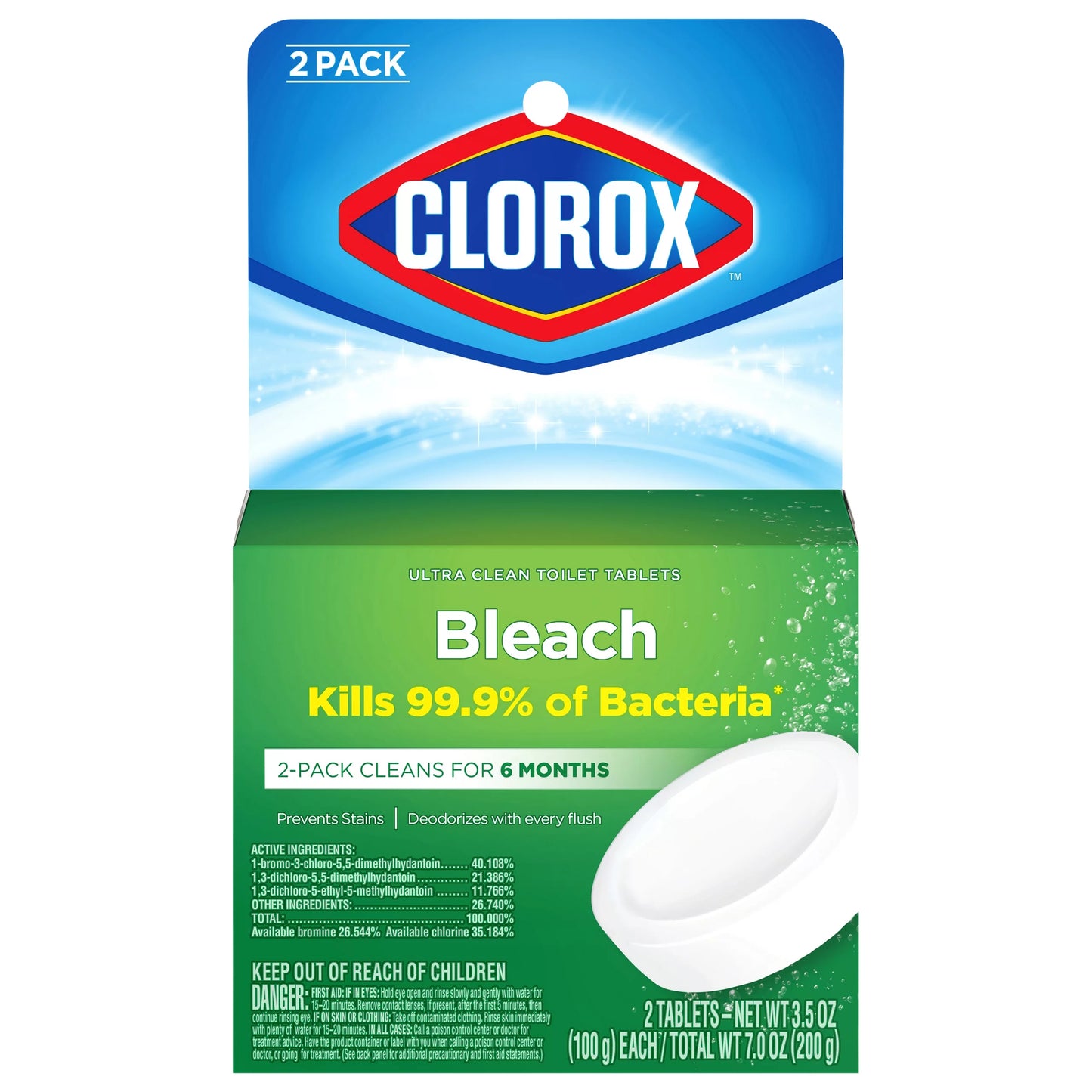 Clorox Tablets Ultra Clean Toilet Bleach 7 ounce