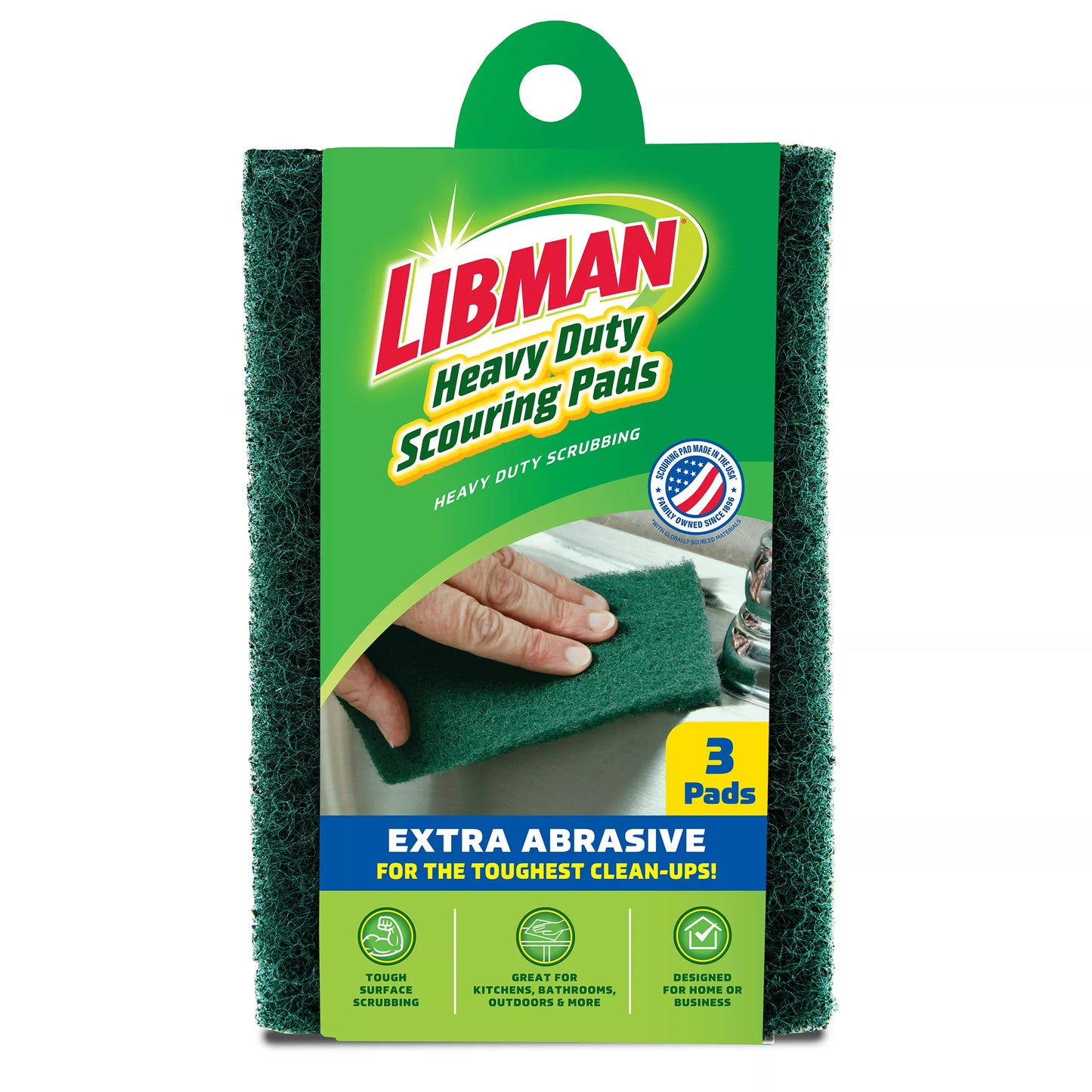 Libman Heavy Duty Scouring Pads 3ct 3 each