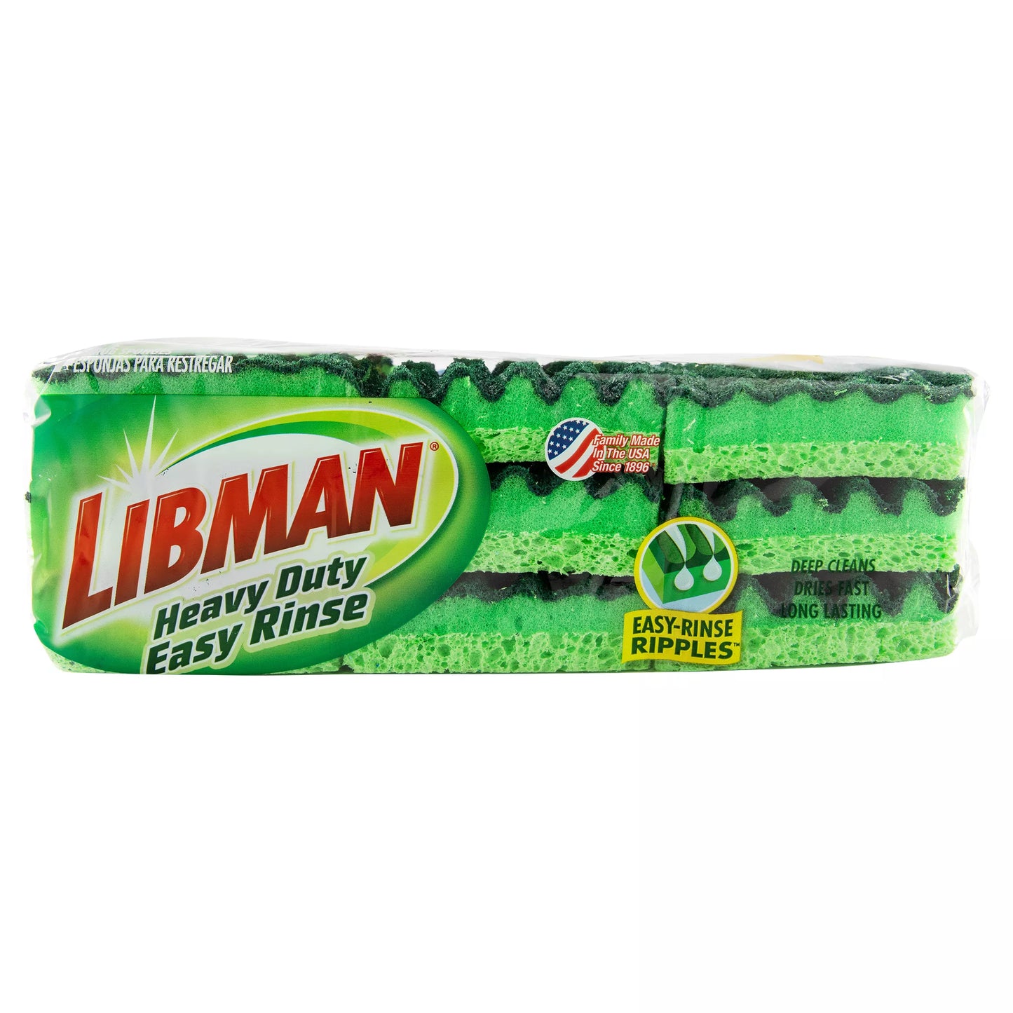 Libman Scrub Sponges, Easy Rinse, Heavy Duty 9 each