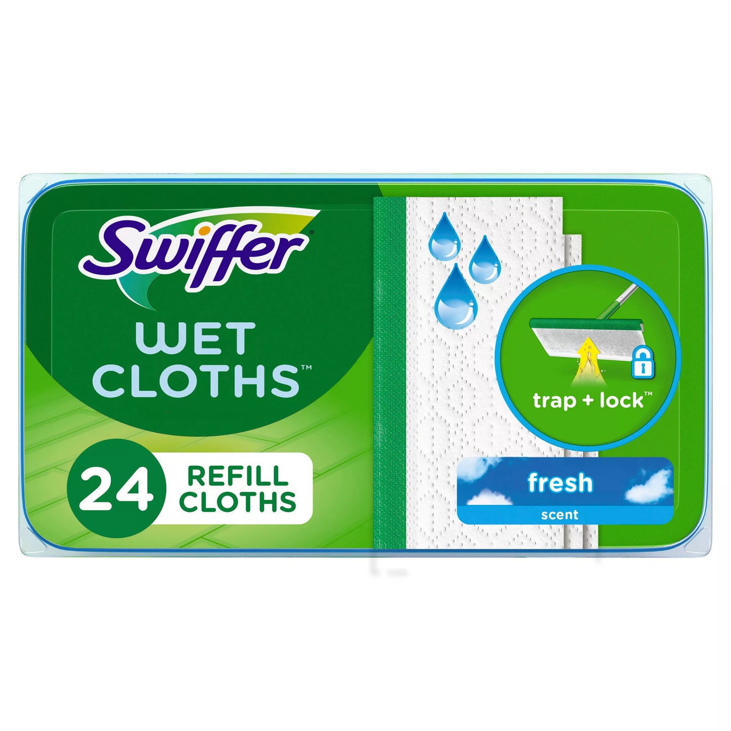 Swiffer Sweep + Mop, Wet Pads Refill, Floor Cleaner, Fresh 24 ct.