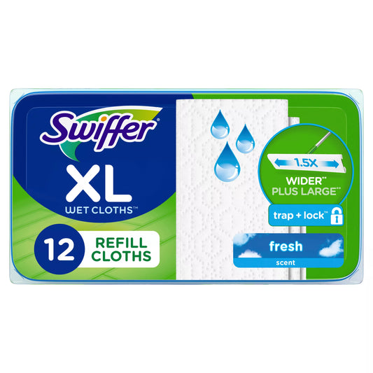 Swiffer Sweep + Mop XL, Wet Pads Refill, Floor Cleaner, Fresh 12 ct.
