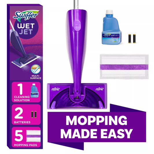 Swiffer WetJet Wet Jet Mop, Floor Cleaner, Wood, Laminate, Tile, Cleaning Set 1 each